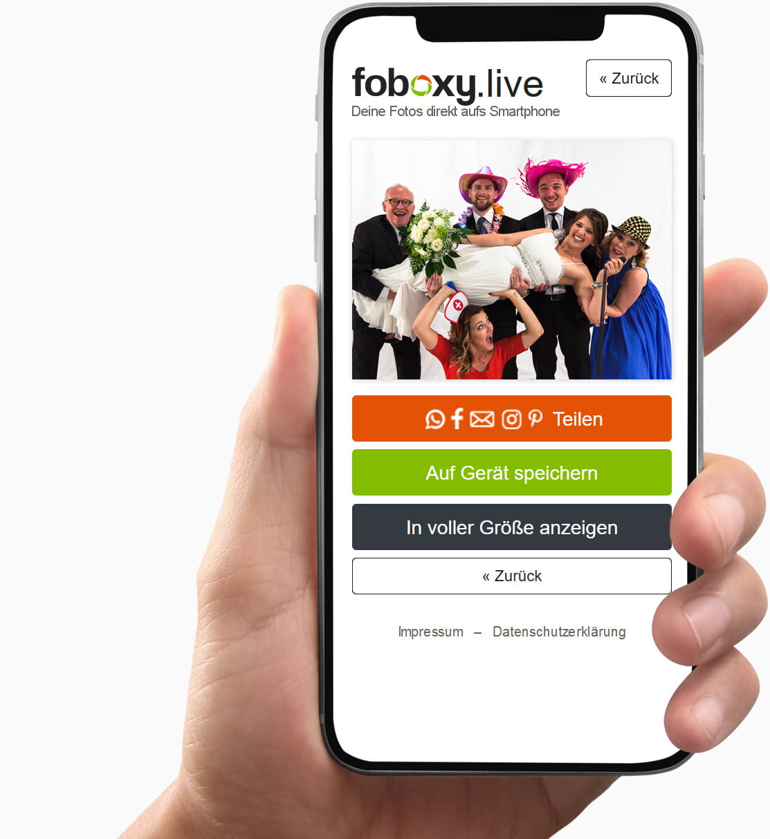 foboxy-live ganzes Smartphone